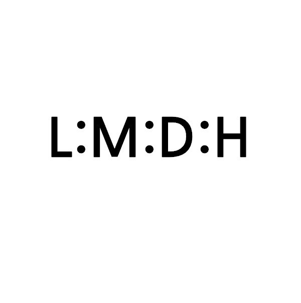 “L:M:D:H”의 상표 견본