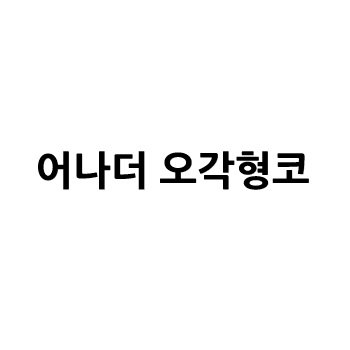 “어나더 오각형코”의 상표 견본