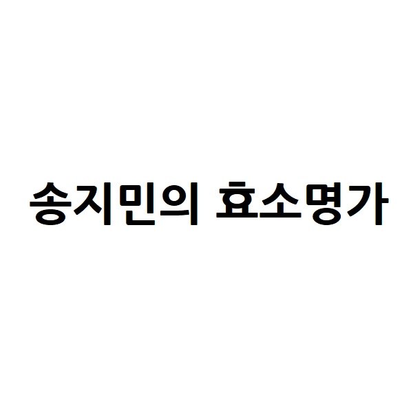 “송지민의 효소명가”의 상표 견본