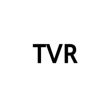 “TVR”의 상표 견본