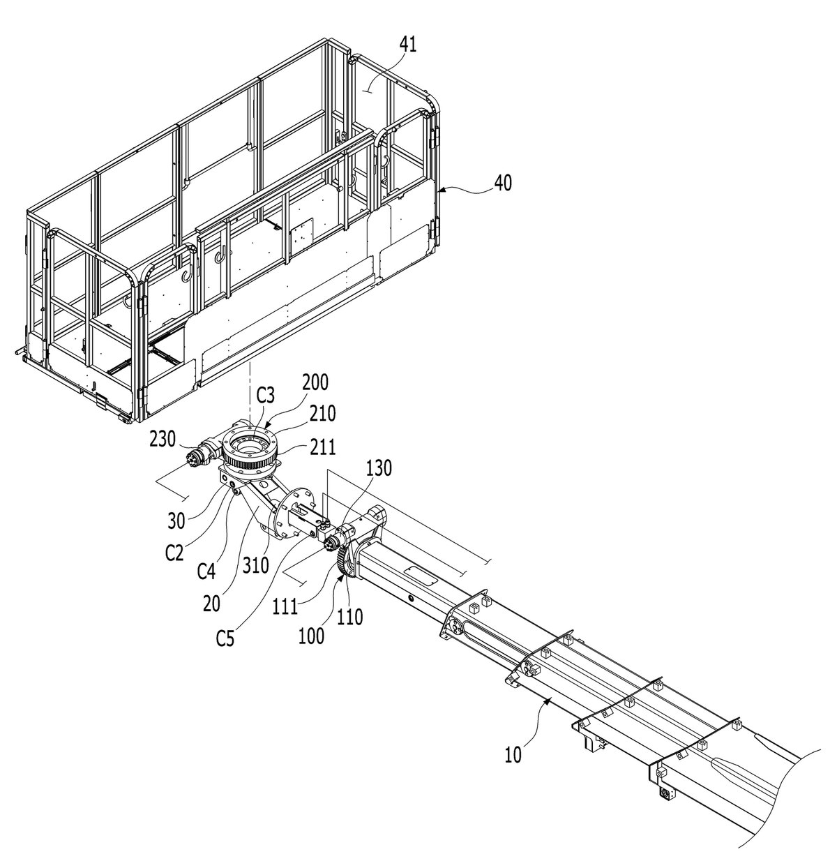 “고소 작업장치”의 도면