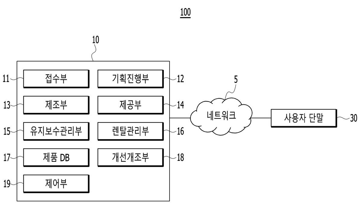 “검사장비 제조 관리 장치 및 방법”의 도면