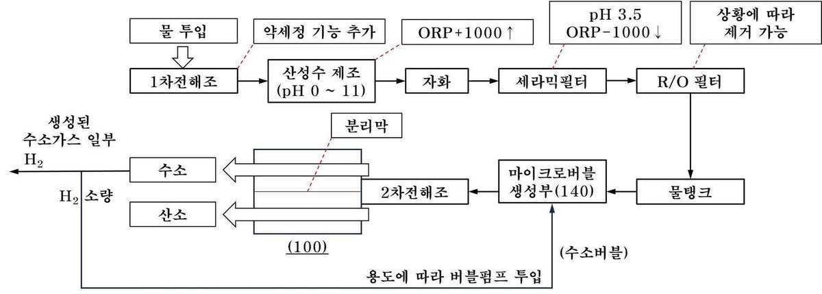 “마이크로버블 생성부를 포함하는 전해조 시스템”의 도면