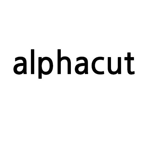 “alphacut”의 상표 견본