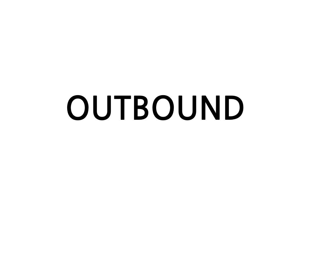 “OUTBOUND”의 상표 견본