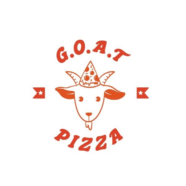 “G.O.A.T PIZZA”의 상표 견본