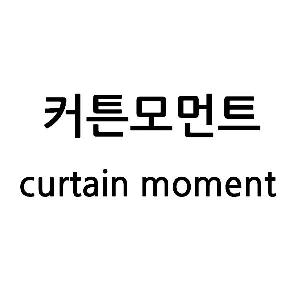 “커튼모먼트 (curtain moment)”의 상표 견본