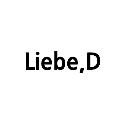 “Liebe,D”의 상표 견본
